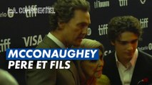 matthew McConaughey très fier de son fils Levi qui sont ensemble dans The Lost Bus