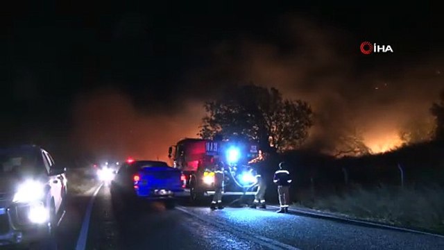 Karacabey'deki orman yangını büyüyor: Köyler tahliye edildi