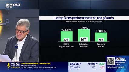 Le top 3 des gérants : Sébastien Lalevée, Céline Piquemal-Prade et Frederic Rozier - 26/09