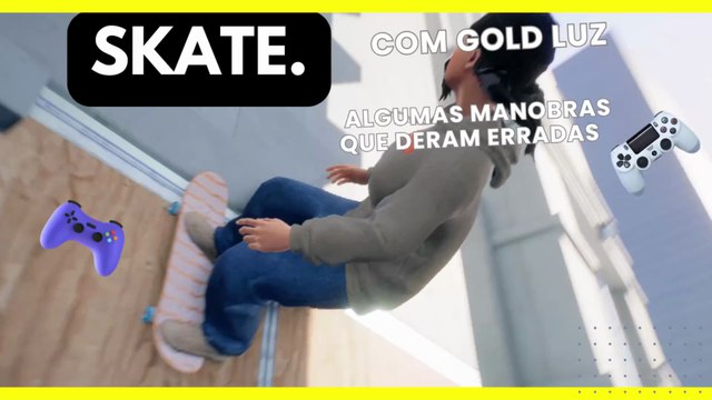 🎮✔️ NOS ERROS E ACERTOS E QUEDAS COMO TODO SKATISTA ATÉ ACERTAR A LINHA A MANOBRA