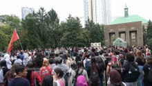 TMU/Toronto Metropolitan University Rally - Kerr Quad - SJP TMU - Emergency Walk Out