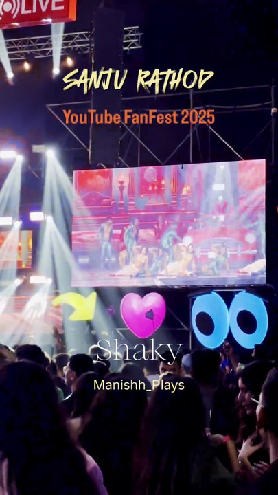 Shaky #Video Sanju Rathod | YouTube Fanfest India 2025 #Marathi Songs 2025 #ytff2025 #ytffshorts #og
