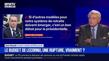 Tension entre Sébastien Lecornu et le PS: pour Alain Madelin, ancien ministre de l'Économie, c'est le Premier ministre "qui tient le manche"