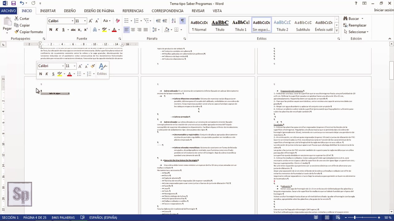 Word - Eliminar hoja en blanco en Word. Borrar página en blanco. Tutorial en español HD