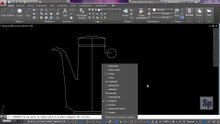 Autocad - 2/2 Ejercicio paso a paso dibujar tetera 2D en Autocad. Tutorial en español HD