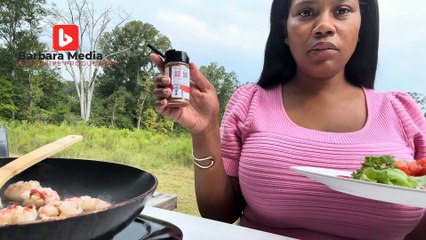 Preparing a Shrimp my wife with big ti by Barbara Media Exclusive Production