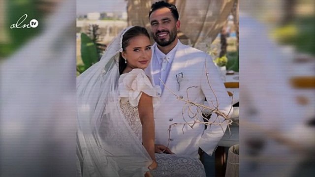 صورة نجل نيللي كريم من حفل زفافها إلى هشام عاشور