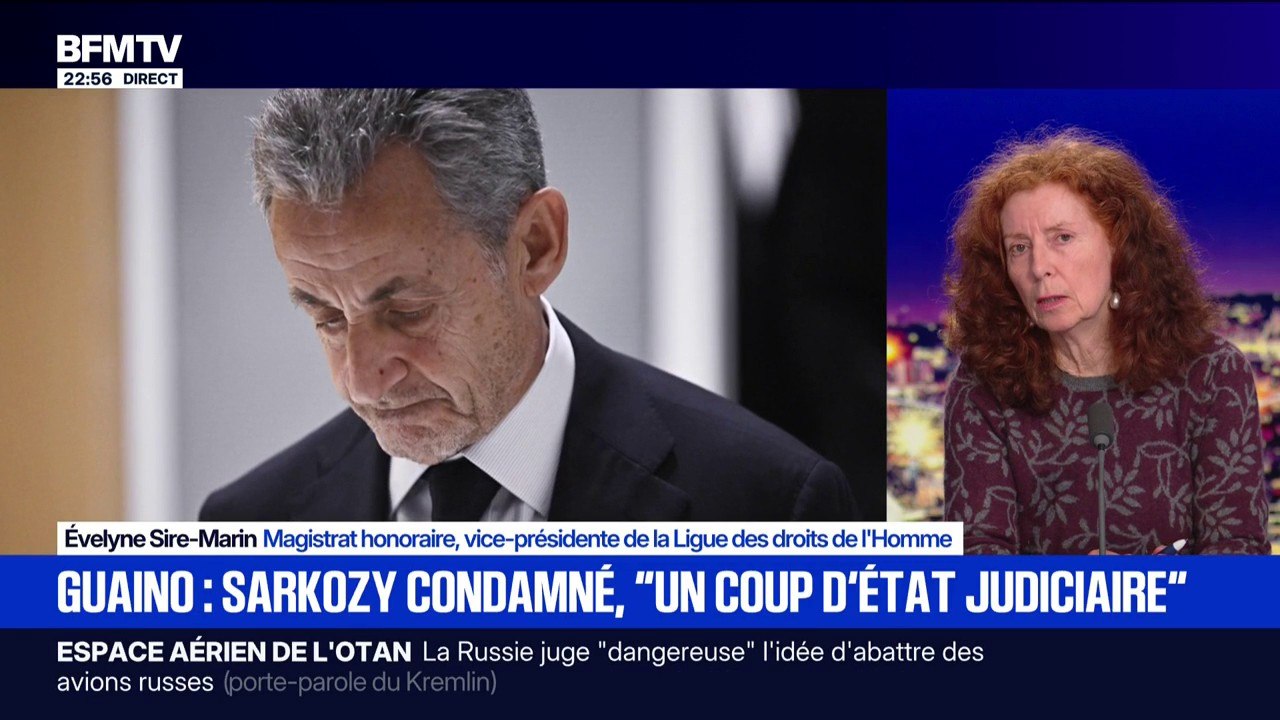 Condamnation de Nicolas Sarkozy: "On ne peut pas dire qu'il n'y a pas de preuves", explique Évelyne Sire-Marin, vice-présidente de la Ligue des droits de l'Homme