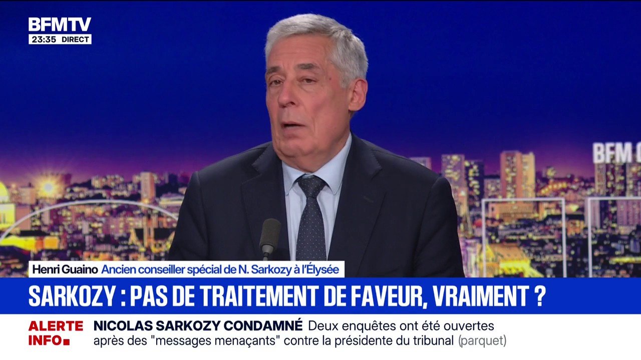 Condamnation de Nicolas Sarkozy: "Il est suffisamment solide psychologiquement pour supporter l'épreuve physique de la prison", déclare Henri Guaino, ancien conseiller spécial