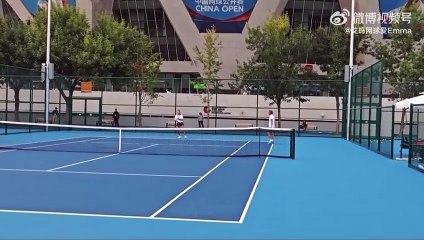 Emma practising in Beijing