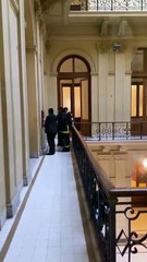 Principio de incendio en Casa Rosada