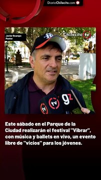 Este sábado en el parque de la ciudad realizarán el festival Vibrar , con música y ballets en vivo, un evento libre de vicios para los jóvenes.