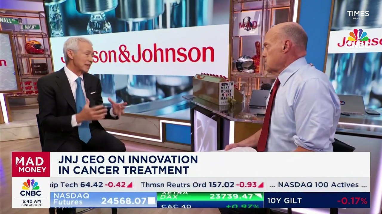 Mad Money, da CNBC, entrevista CEO da Johnson & Johnson sobre tarifas de 100%