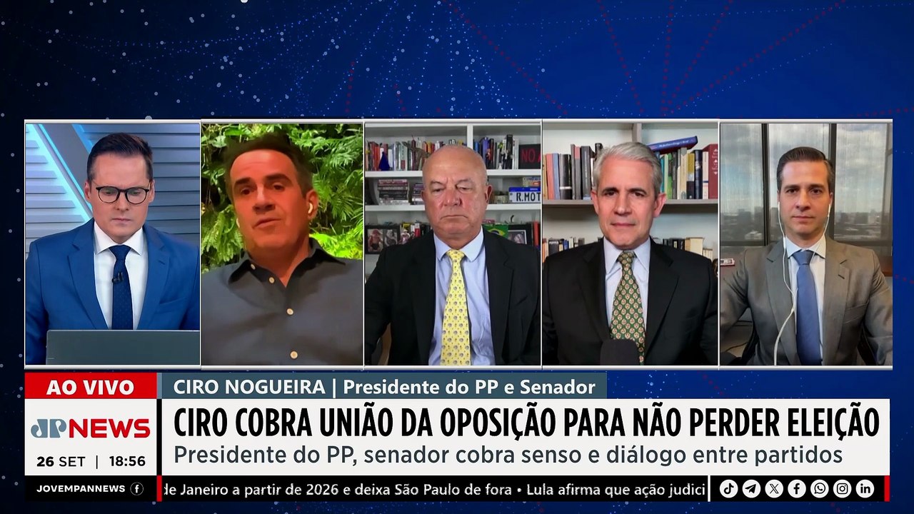 TRUMP PODE VISITAR BOLSONARO NO BRASIL / CIRO NOGUEIRA COBRA OPOSIÇÃO | OS PINGOS NOS IS - 26/09/25