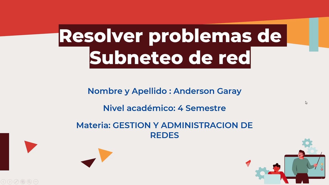 Tarea Práctica 5 U2 – Resolver problemas de Subneteo de red