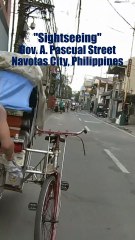 Sightseeing in Gov. A. Pascual Street in Navotas City, Philippines