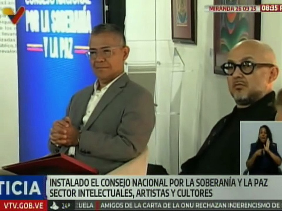 Instalan el Consejo Nacional por la Soberanía y la Paz sector intelectuales, artistas y cultores