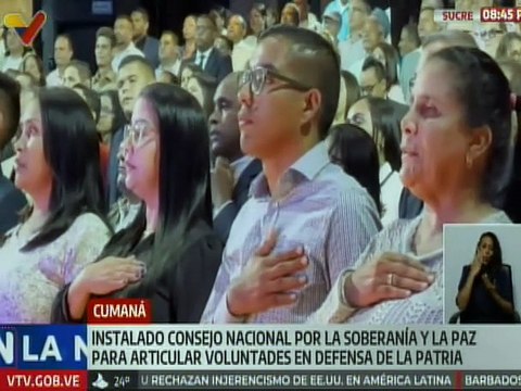 Sectores de la sociedad sucrense instalan el Consejo Estadal por la Soberanía y la Paz