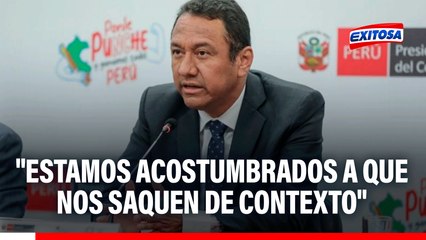 Ministro Manero: "Declaraciones sobre minería fueron sacadas de contexto"