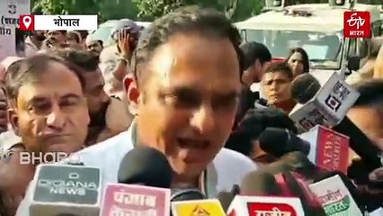 मंत्री कैलाश विजयवर्गीय की जुबान को गंगा जल से किया साफ, कांग्रेस का अनोखा प्रदर्शन