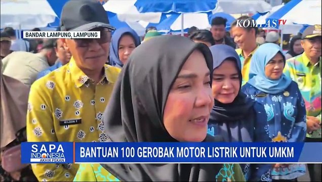 Wali Kota Bandar Lampung Bagikan 100 Gerobak Motor Listrik untuk UMKM | SAPA PAGI