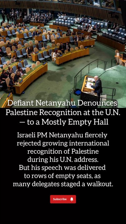 #Netanyahu #Palestine #UNGA #BreakingNews #Diplomacy #DailyMention