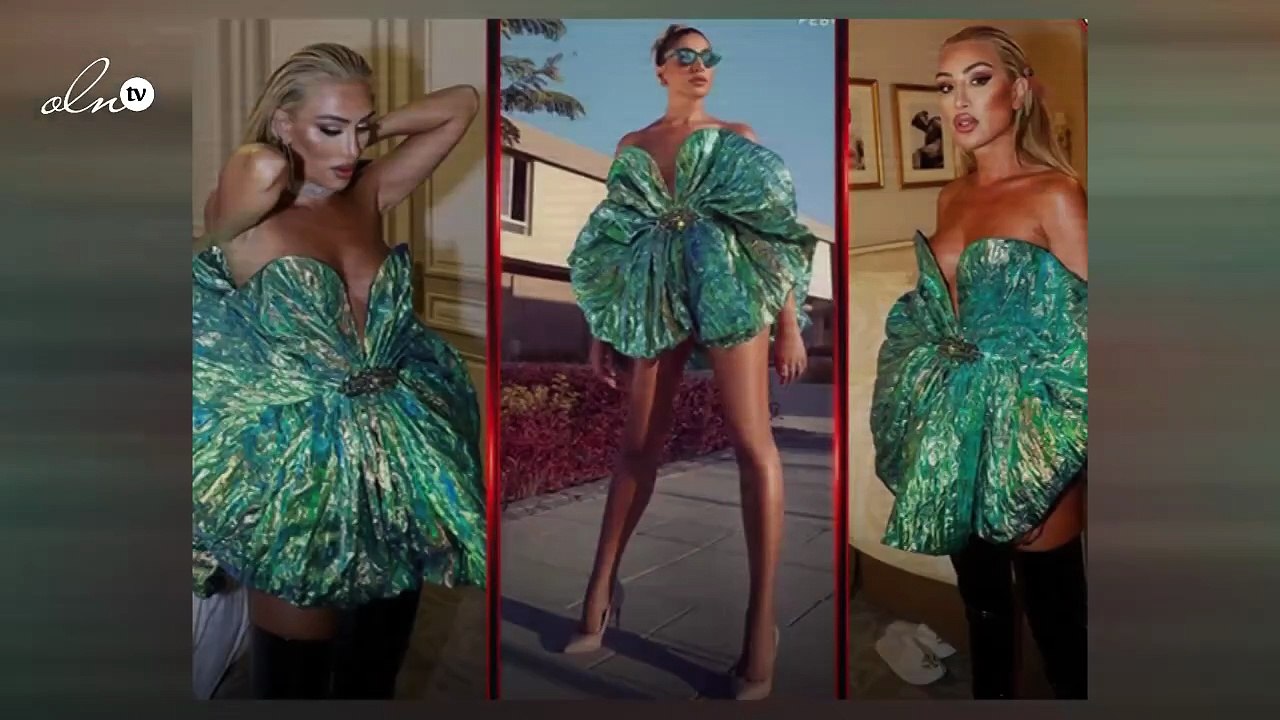 دينا الشربيني ترتدي نفس فستان مايا دياب في آخر جلسة تصوير لها