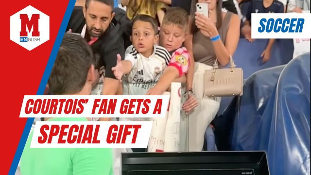 Real Madrid goalkeeper Thibaut Courtois unexpected gesture toward fan