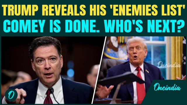 Trump’s ‘ENEMIES LIST’ Grows: Ex-FBI Director James Comey INDICTED | Who’s Next In Trump’s Revenge?