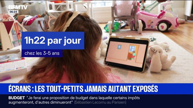 Les enfants de 3-5 ans passent plus d'une heure par jour devant un écran, une exposition excessive qui inquiète