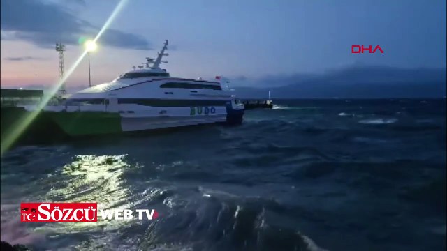 BUDO'nun bazı seferleri fırtına nedeniyle iptal edildi!
