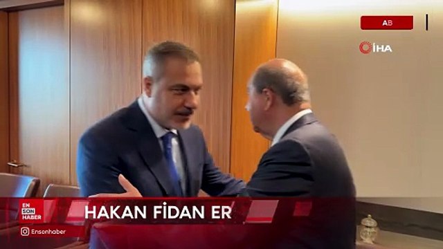 Bakan Fidan, KKTC Cumhurbaşkanı Tatar ile bir araya geldi