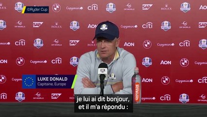Ryder Cup - Donald : "Trump m’a dit que je suis en train de devenir un très grand leader”