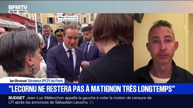 Annonces de Sébastien Lecornu: Manifestement, il a prévu de ne pas rester Premier ministre très longtemps , avance Ian Brossat, sénateur (PCF) de Paris