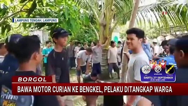 2 Pelaku Curanmor di Lampung Tengah Ditangkap Warga Saat Bawa Motor ke Bengkel | BORGOL