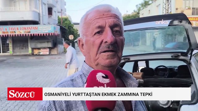 Osmaniyeli yurttaştan ekmek zammına tepki