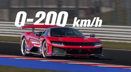 0 à 200 km/h à bord de la Ferrari F80 !