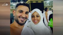 أحمد سعد يؤدي مناسك العمرة مع زوجته بعد حفل اليوم الوطني السعودي