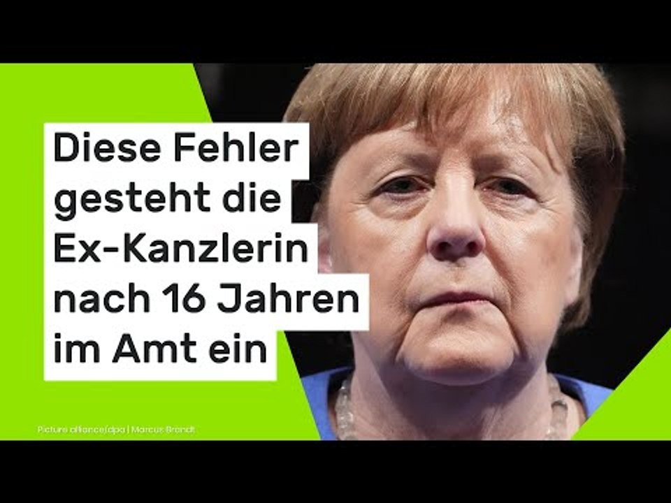 Diese Fehler gesteht die Ex-Kanzlerin nach 16 Jahren im Amt ein