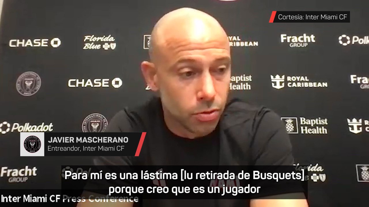MASCHERANO, tras la RETIRADA de BUSQUETS: "Va a ser ENTRENADOR, no tengo dudas"