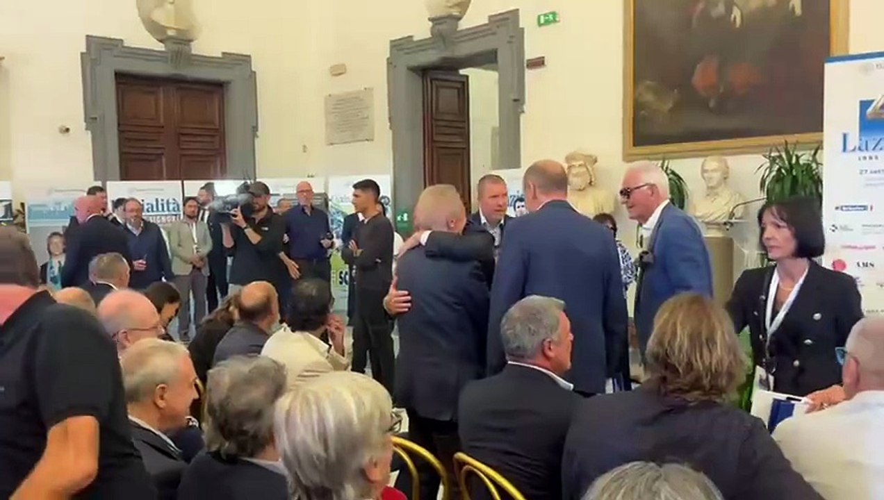40 ANNI LAZIALITA' - L'abbraccio tra Signori e Cragnotti