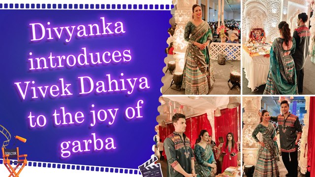 Divyanka Tripathi makes this Navratri special by introducing garba to Vivek Dahiya for the first time