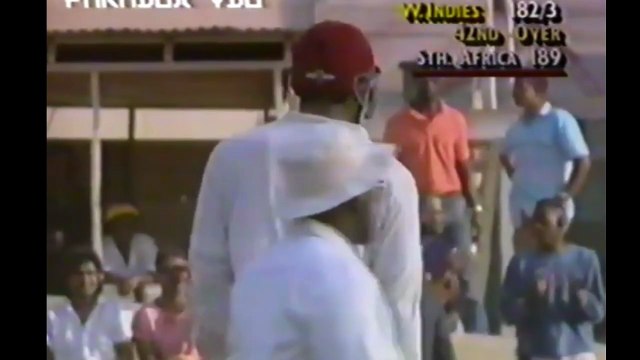 Richard Snell took the wicket of Phil Simmons in 3rd ODI at Port of Spain in 1992-93