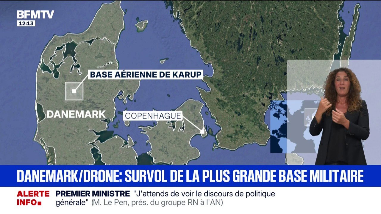 Danemark: des drones repérés au dessus de la plus grande base militaire du pays