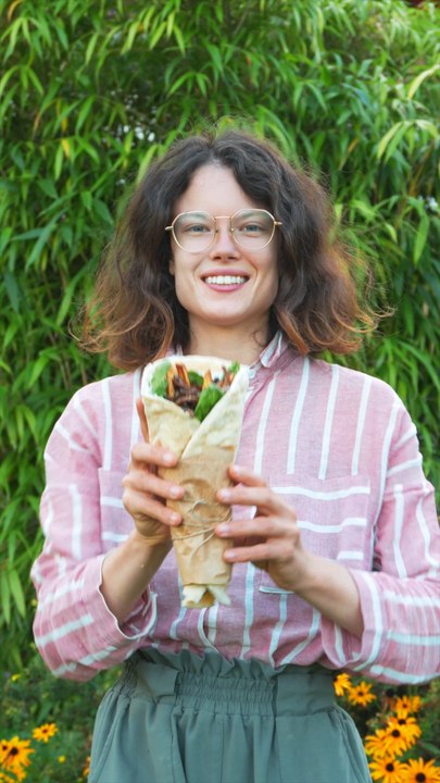 Ça c’est un kebab… sans viande !