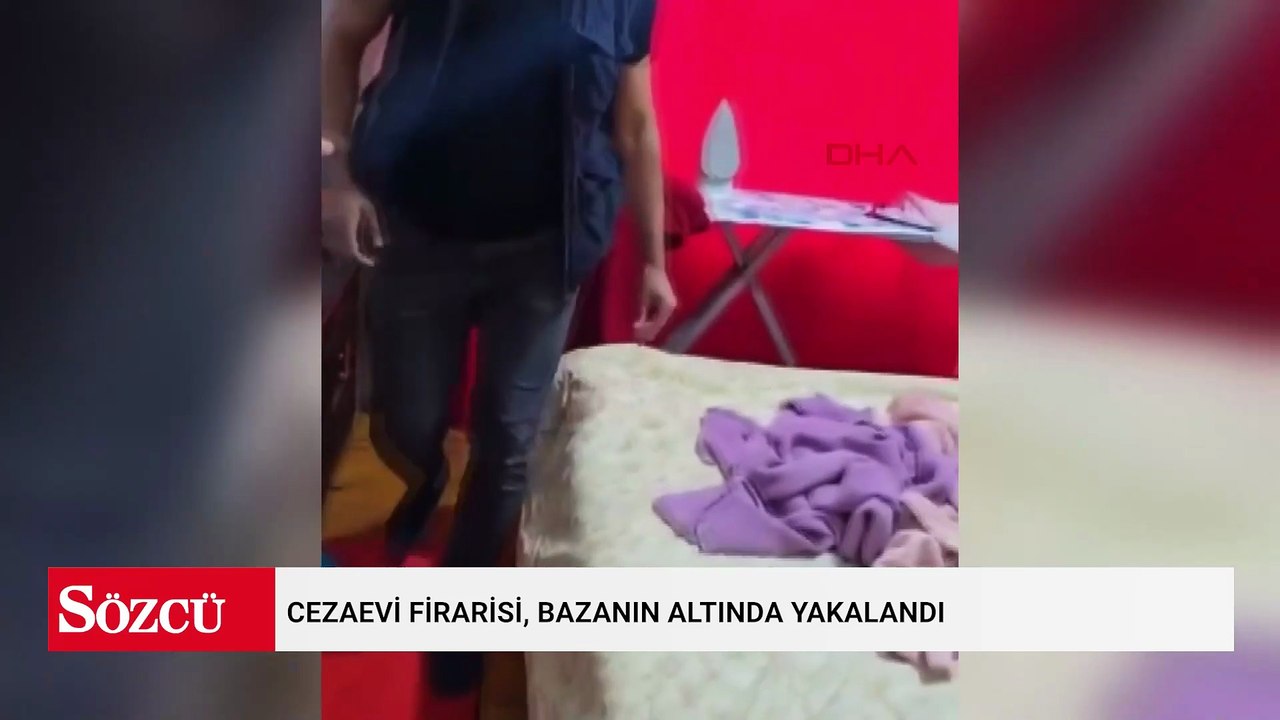 Cezaevi firarisi, bazanın altında yakalandı