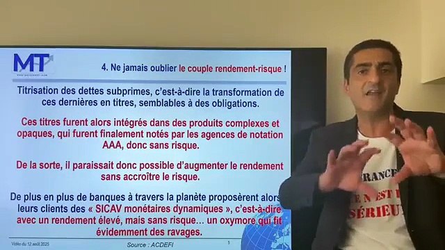 Economie : Crises des subprimes et de l'immobilier 2007-2008, Que s’est il réellement passé par Marc Touati (France,Septembre 2025)