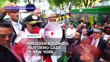 Momen Presiden Kolombia Ikut Demo Protes Israel di New York: Lawan Perintah Trump..