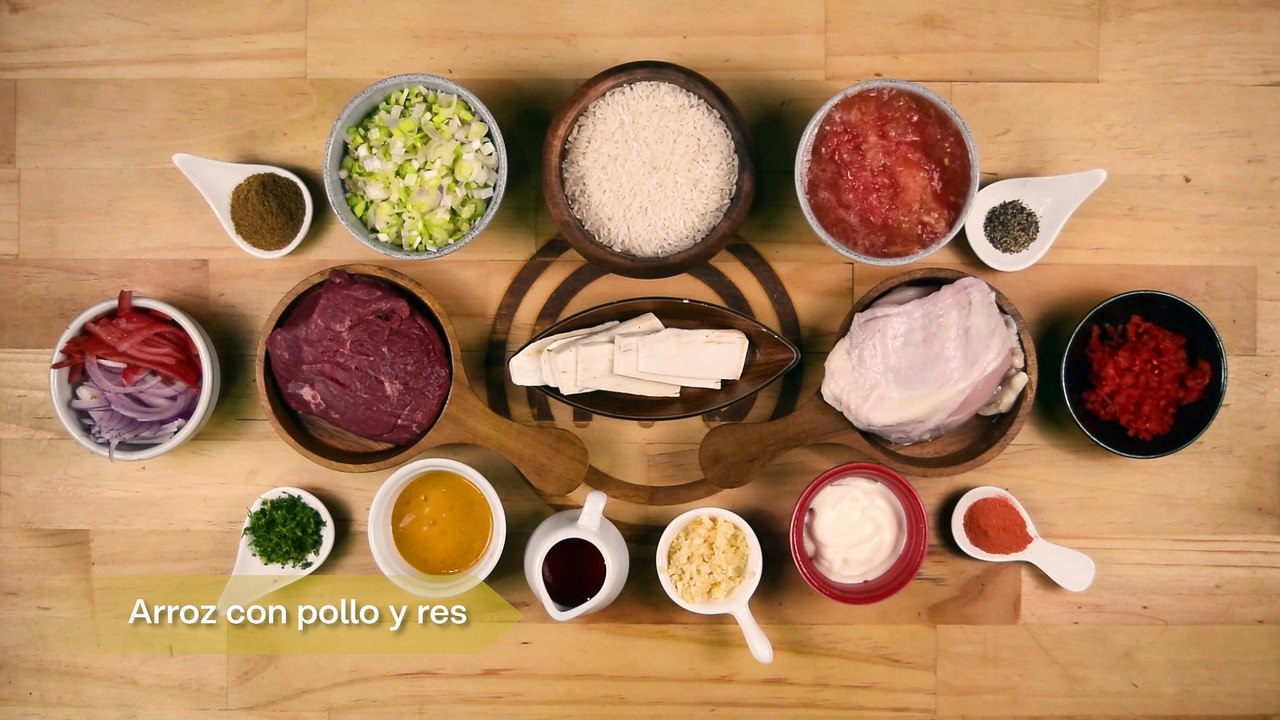 Receta tradicional de arroz con pollo