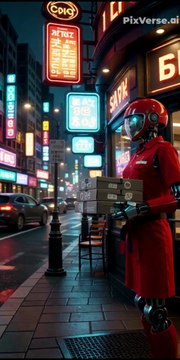 AI Robot Delivers Pizza 🤖🍕 | Future of Food Delivery | Everyday with AI